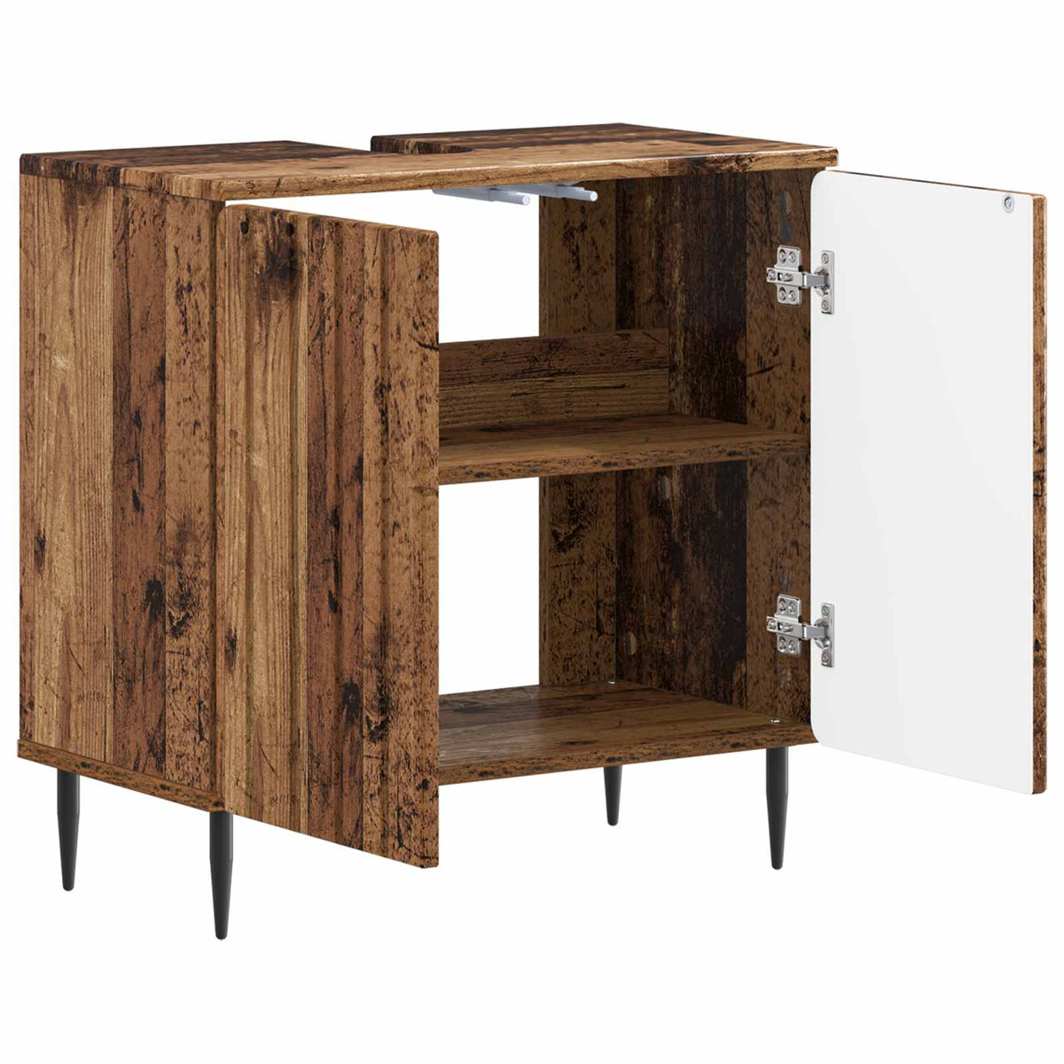 Bathroom Sink Cabinet ZWOLLE 59.5 x 31.5x 59 cm Old wood