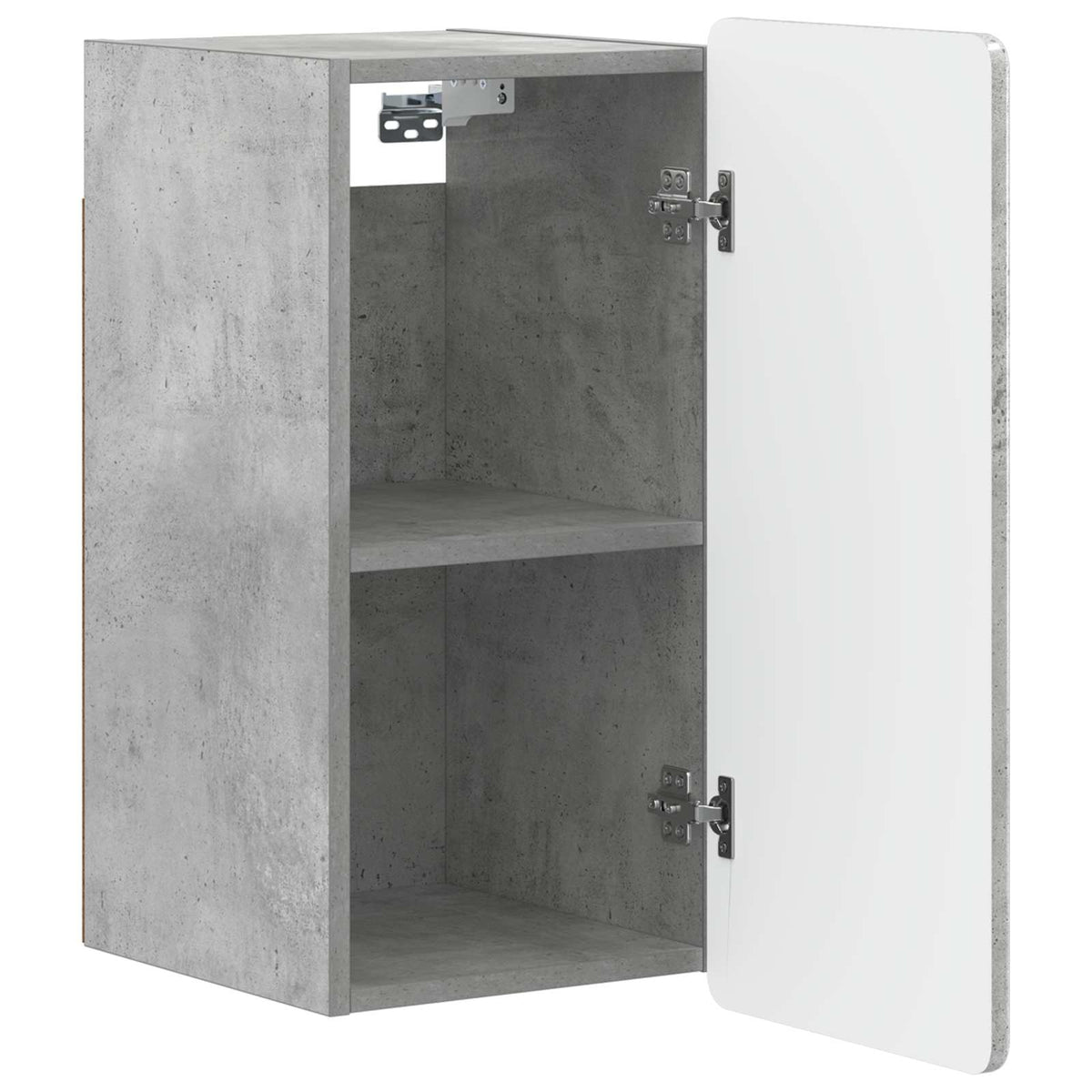 Bathroom Wall Cabinet ZWOLLE 30 x 31 x 63 cm Concrete grey