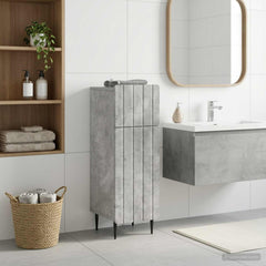 Bathroom Storage Cainet ZWOLLE 30 x 31 x 79.5 cm Concrete grey