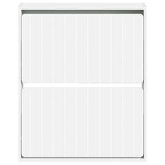 vidaXL Wall-Mounted Shoe Cabinet ZWOLLE 71 x 17 x 86 cm White 4