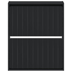 vidaXL Wall-Mounted Shoe Cabinet ZWOLLE 71 x 17 x 86 cm Black 4