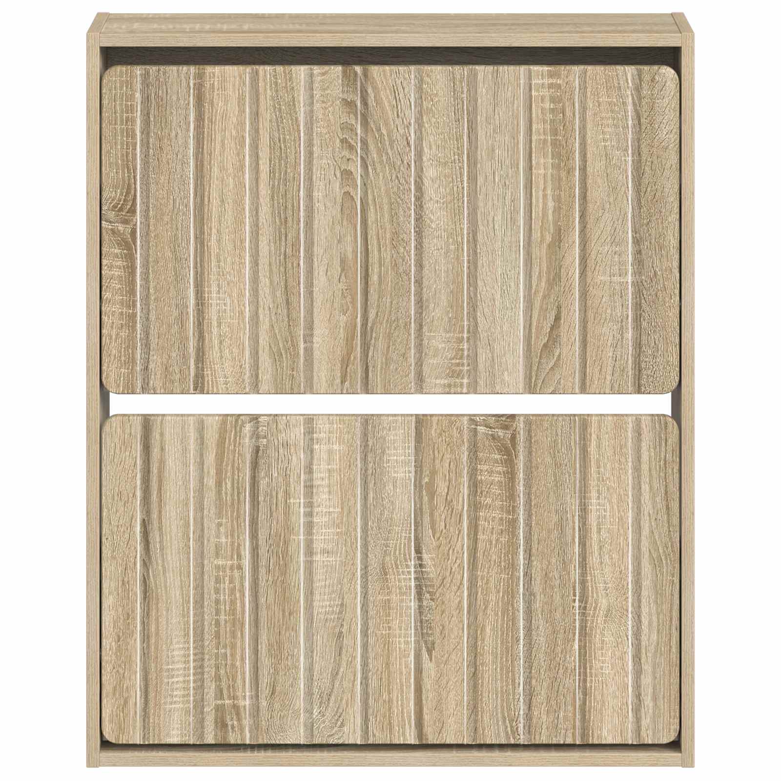 vidaXL Wall-Mounted Shoe Cabinet ZWOLLE 71 x 17 x 86 cm Sonoma Oak 4