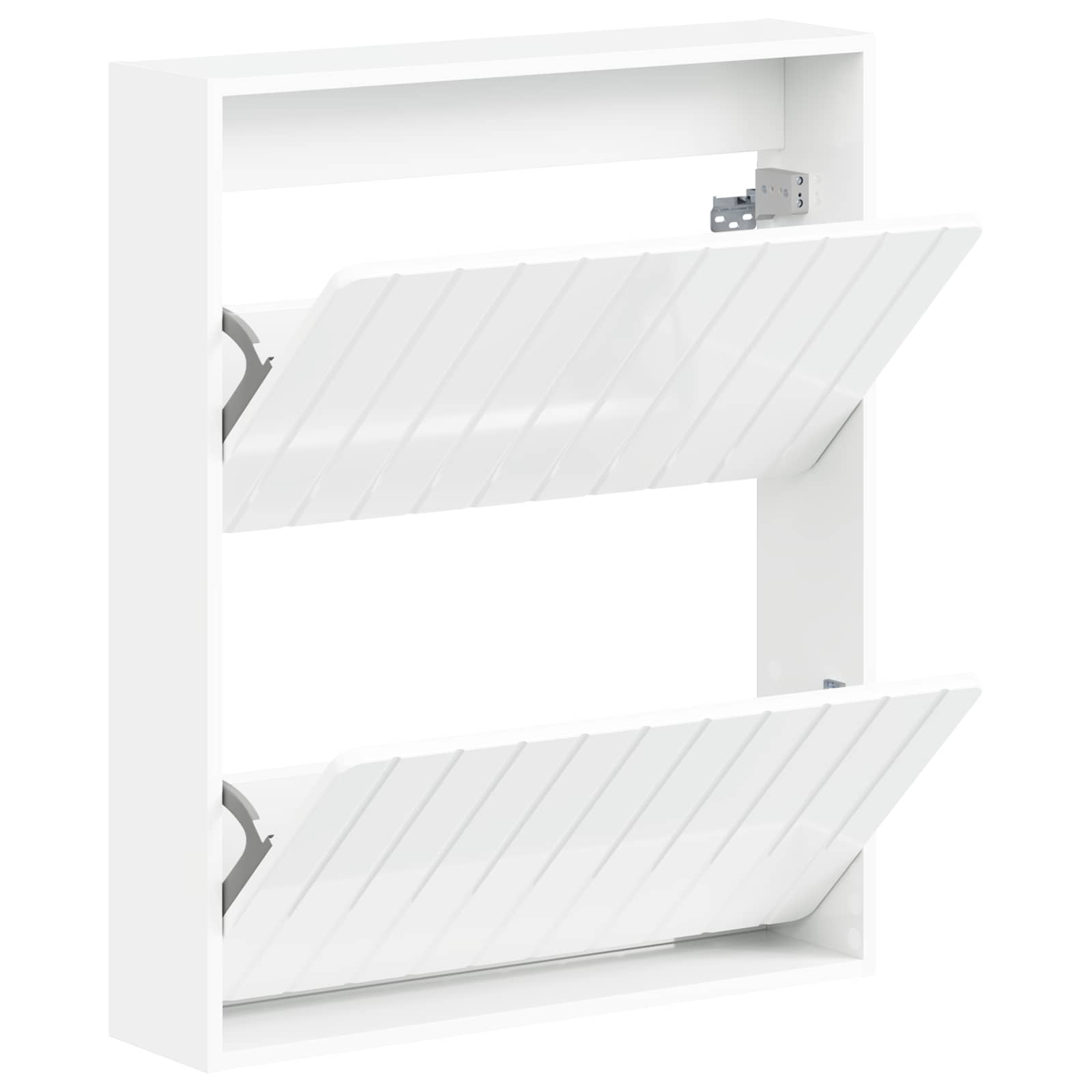vidaXL Wall-Mounted Shoe Cabinet ZWOLLE 71 x 17 x 86 cm 3