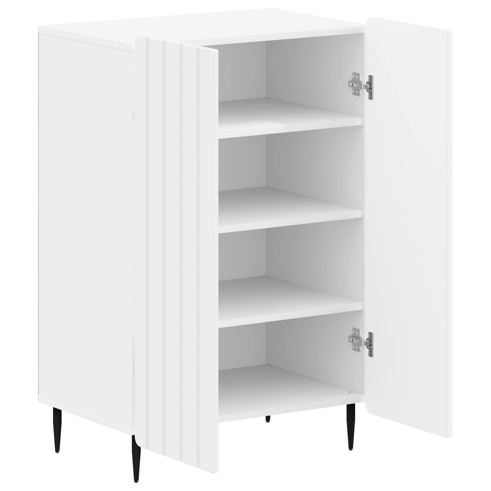 vidaXL Shoe Cabinet ZWOLLE 59.5 x 39.5 x 91.5 cm Engineered Wood White 3