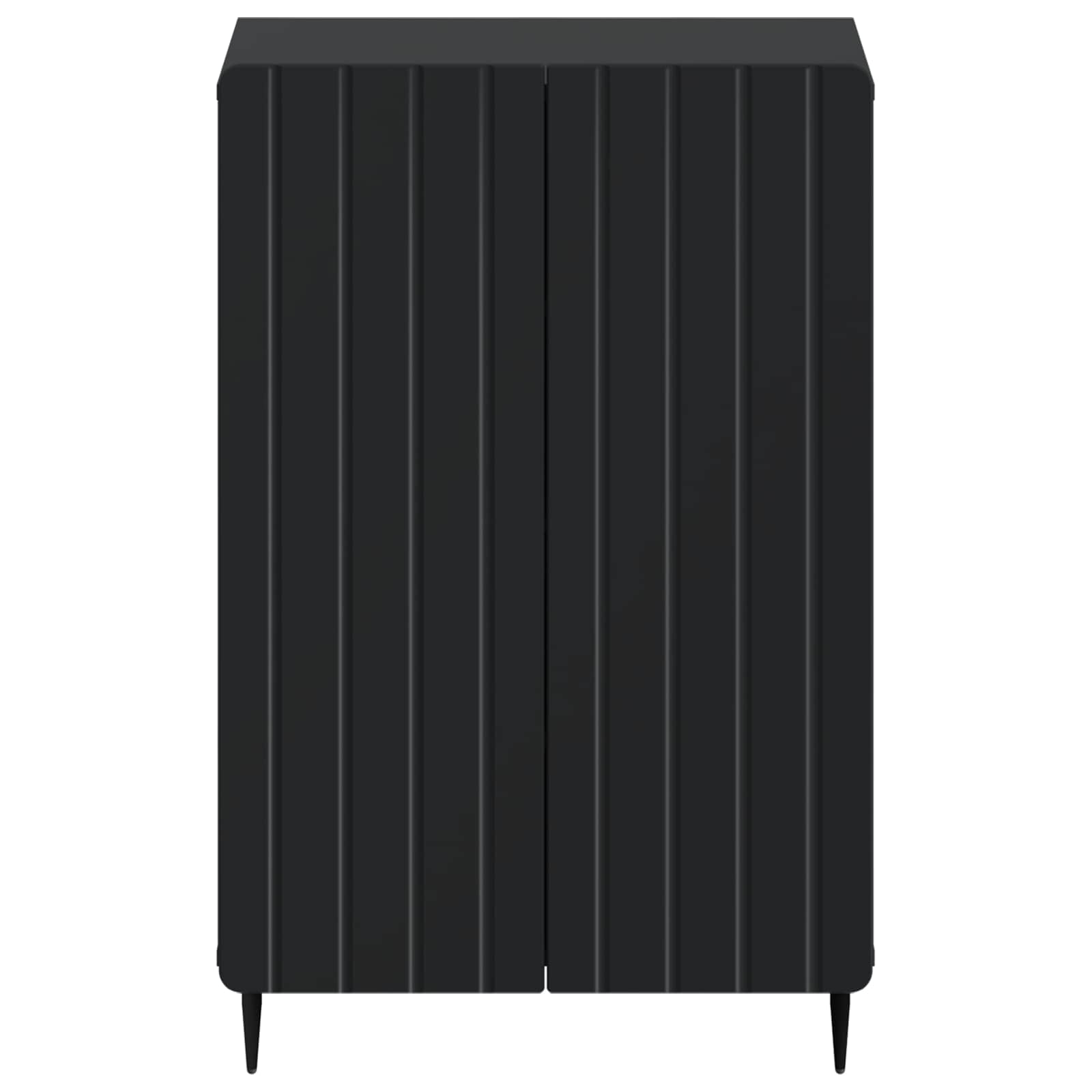 vidaXL Shoe Cabinet ZWOLLE 59.5 x 39.5 x 91.5 cm Engineered Wood Black 4