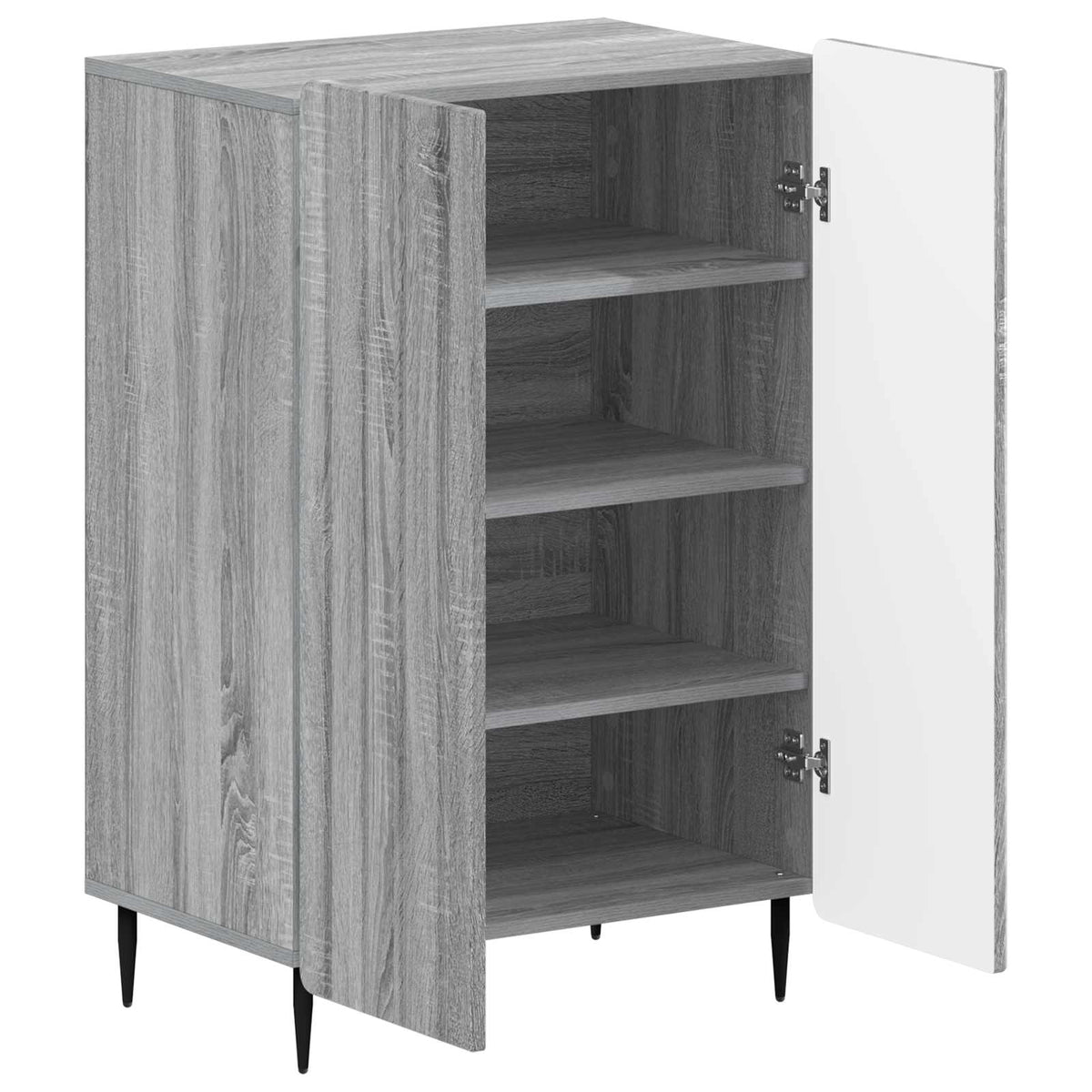 Shoe Cabinet ZWOLLE 59.5 x 39.5 x 91.5 cm Engineered Wood Grey sonoma