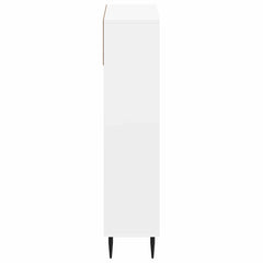 vidaXL Shoe Cabinet ZWOLLE 78 x 24 x 103 cm Engineered Wood White 5