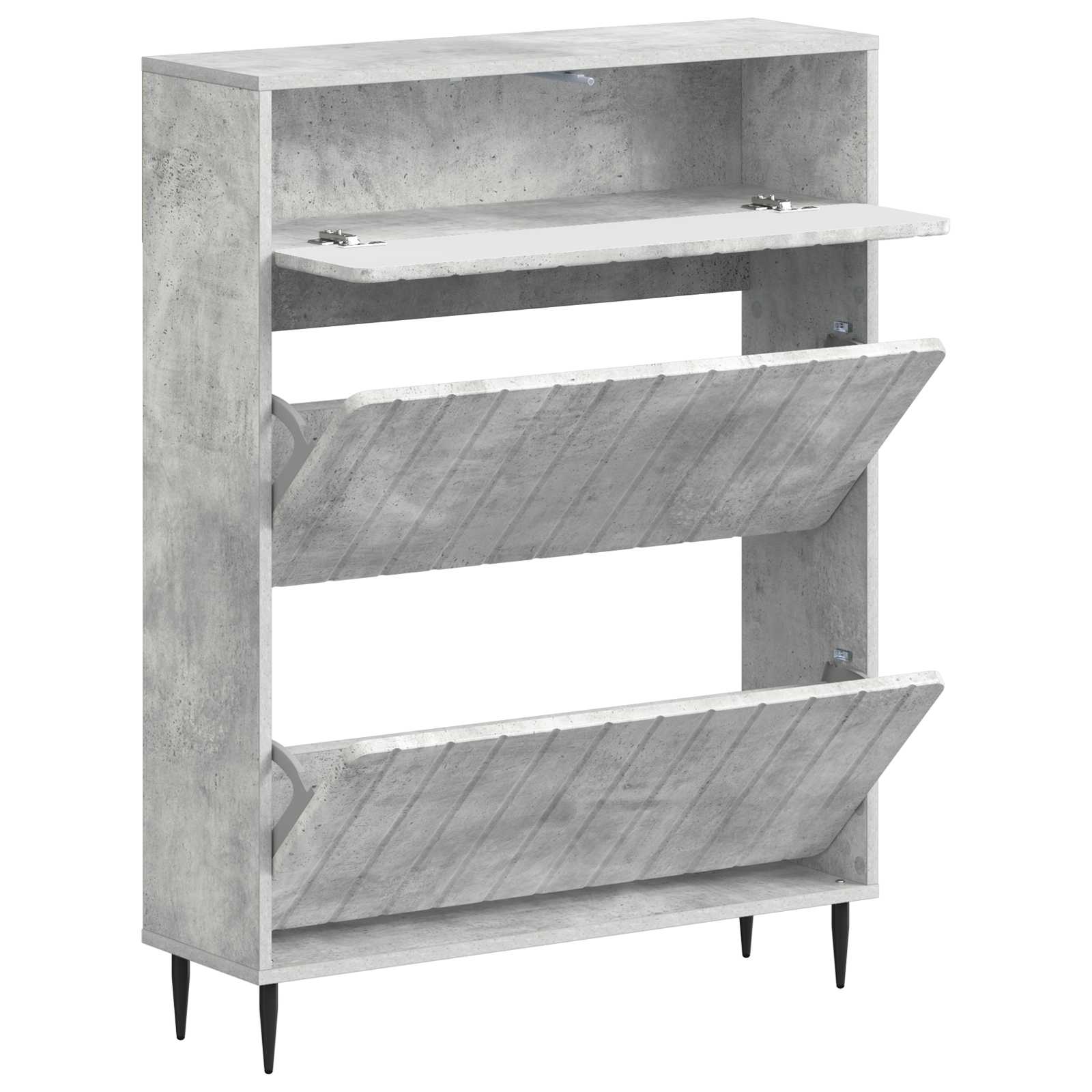 vidaXL Shoe Cabinet ZWOLLE 78 x 24 x 103 cm Engineered Wood 3