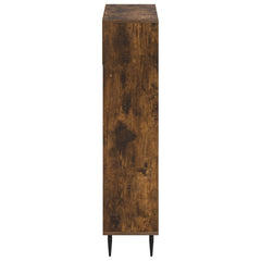 vidaXL Shoe Cabinet ZWOLLE 78 x 24 x 103 cm Engineered Wood Smoked Oak 5