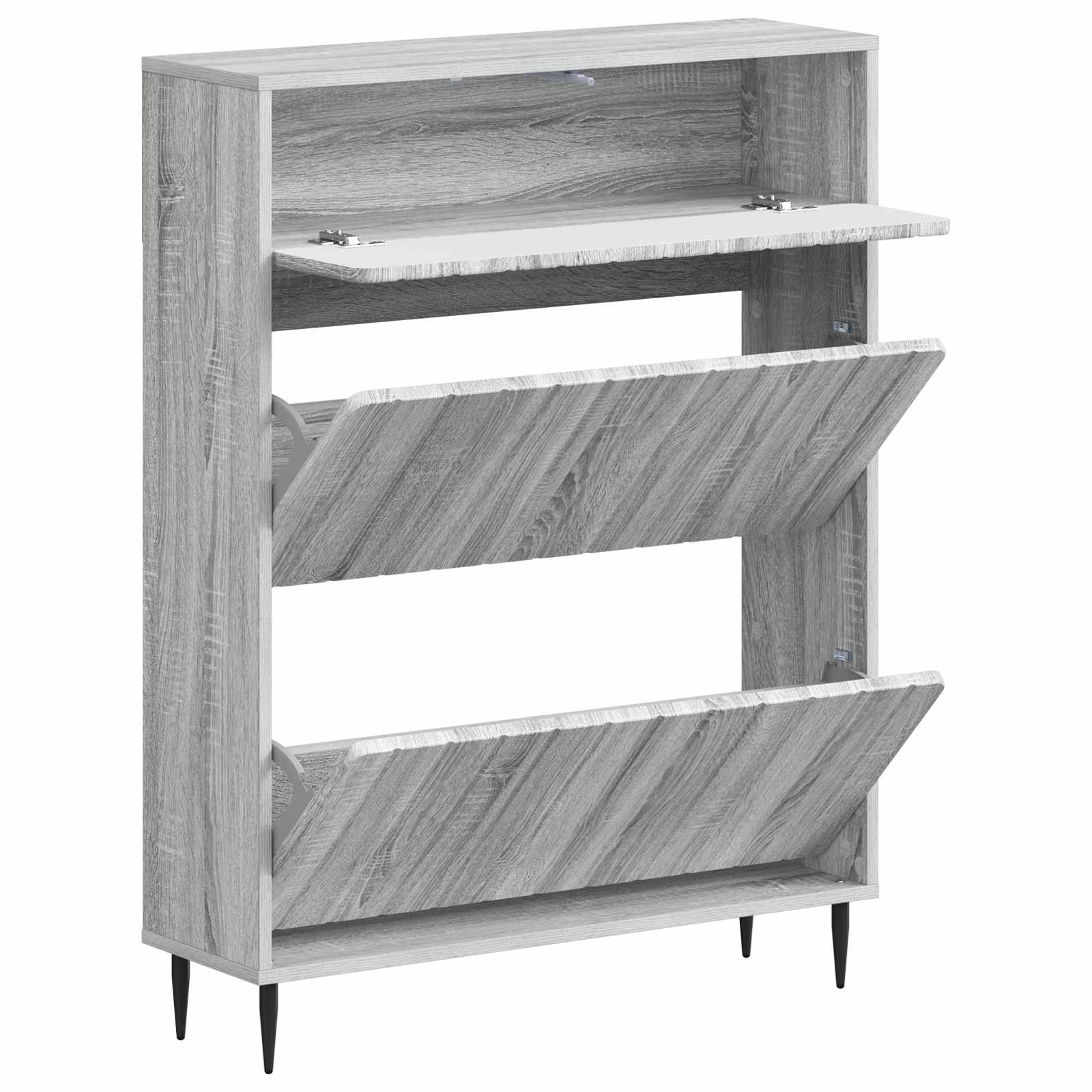 vidaXL Shoe Cabinet ZWOLLE 78 x 24 x 103 cm Engineered Wood 3