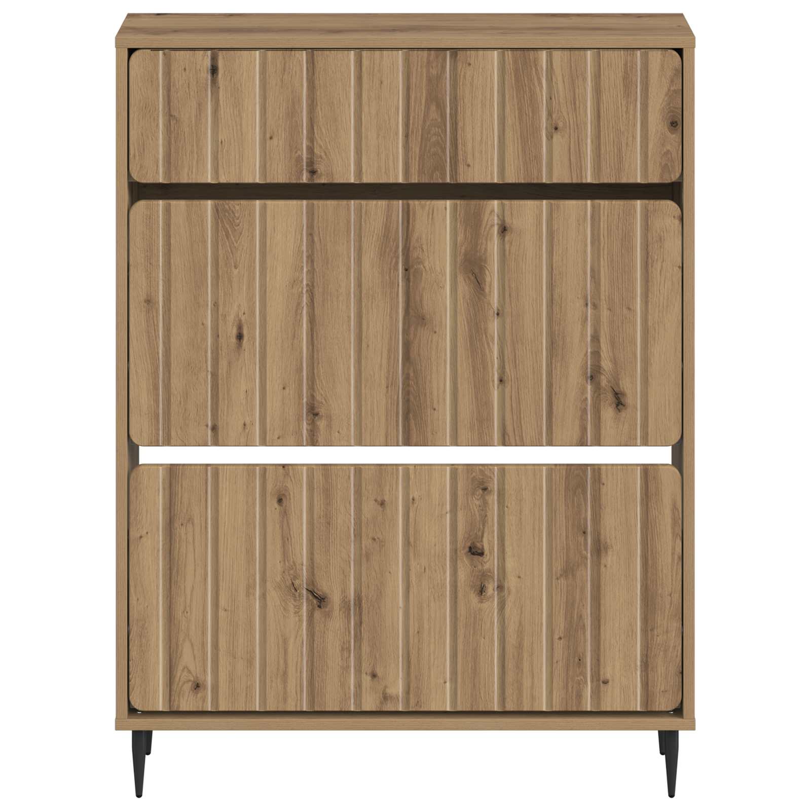 vidaXL Shoe Cabinet ZWOLLE 78 x 24 x 103 cm Engineered Wood 4