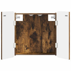 vidaXL Dartboard Cabinet ZWOLLE Smoked Oak 52.5 x 10.5 x 57.5 cm 2