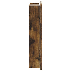 vidaXL Dartboard Cabinet ZWOLLE Smoked Oak 52.5 x 10.5 x 57.5 cm 5