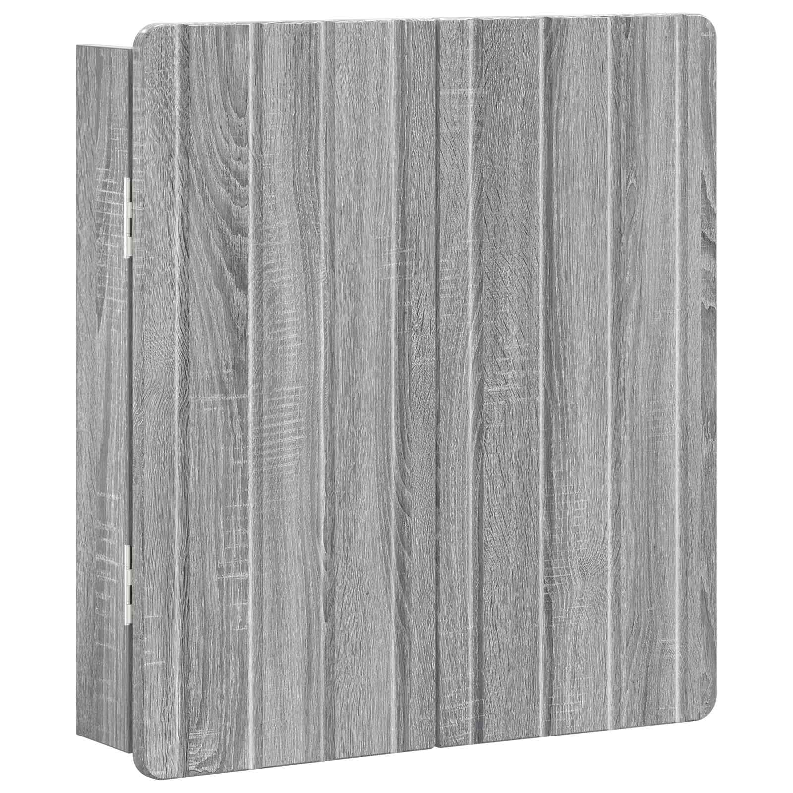 vidaXL Dartboard Cabinet ZWOLLE Grey Sonoma 52.5 x 10.5 x 57.5 cm 4