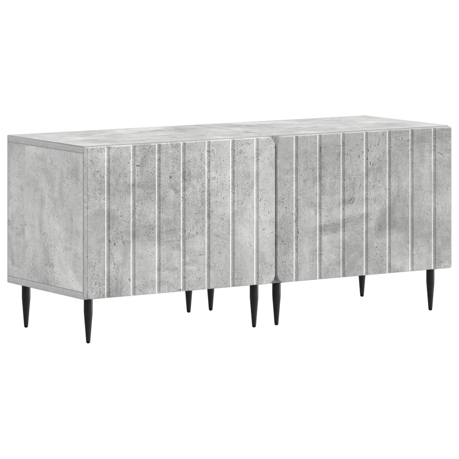 vidaXL TV Cabinet Concrete Grey Engineered Wood 2