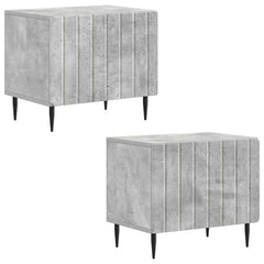 vidaXL TV Cabinet Concrete Grey Engineered Wood 4