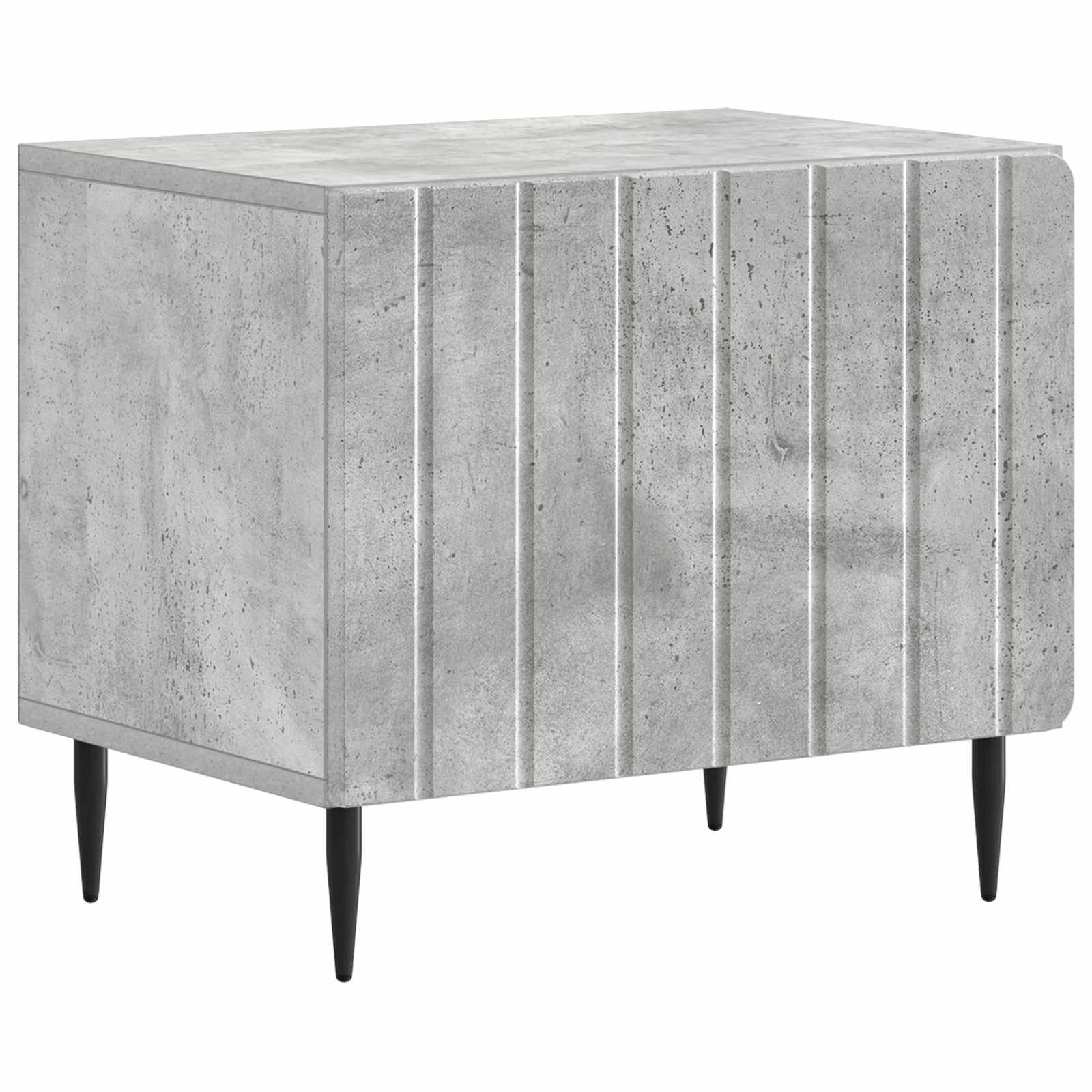 vidaXL TV Cabinet Concrete Grey Engineered Wood 5