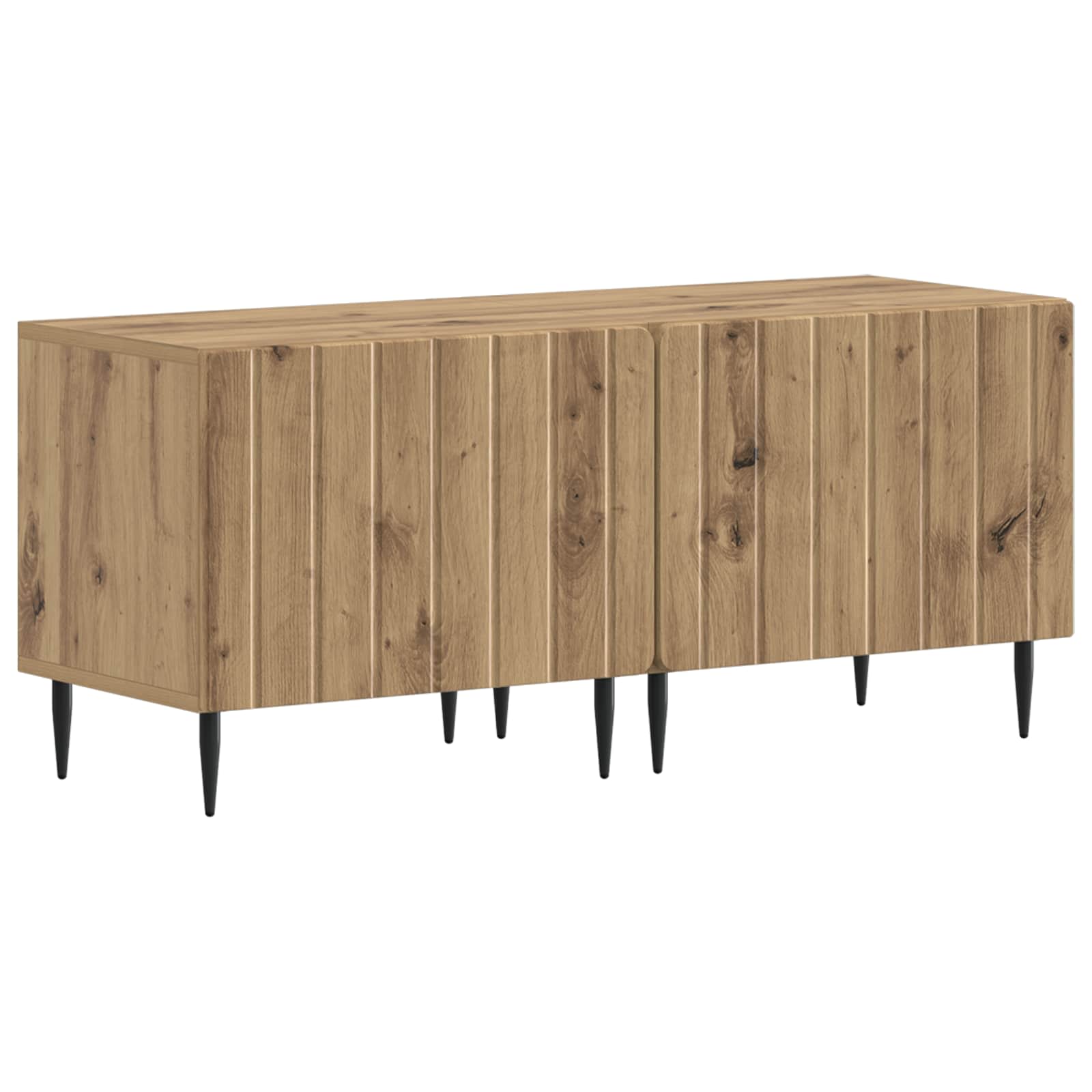 vidaXL TV Cabinet Artisan Oak Engineered Wood 2