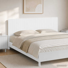 Wall-Mounted Headboard ZWOLLE Engineered Wood Width 200 cm White