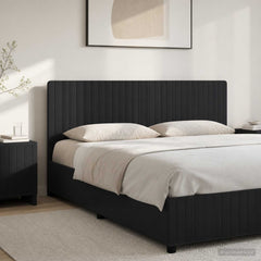 Wall-Mounted Headboard ZWOLLE Engineered Wood Width 200 cm Black