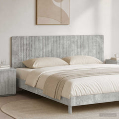 Wall-Mounted Headboard ZWOLLE Engineered Wood Width 200 cm Concrete grey