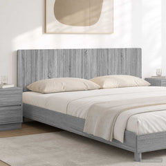 Wall-Mounted Headboard ZWOLLE Engineered Wood Width 200 cm Grey sonoma