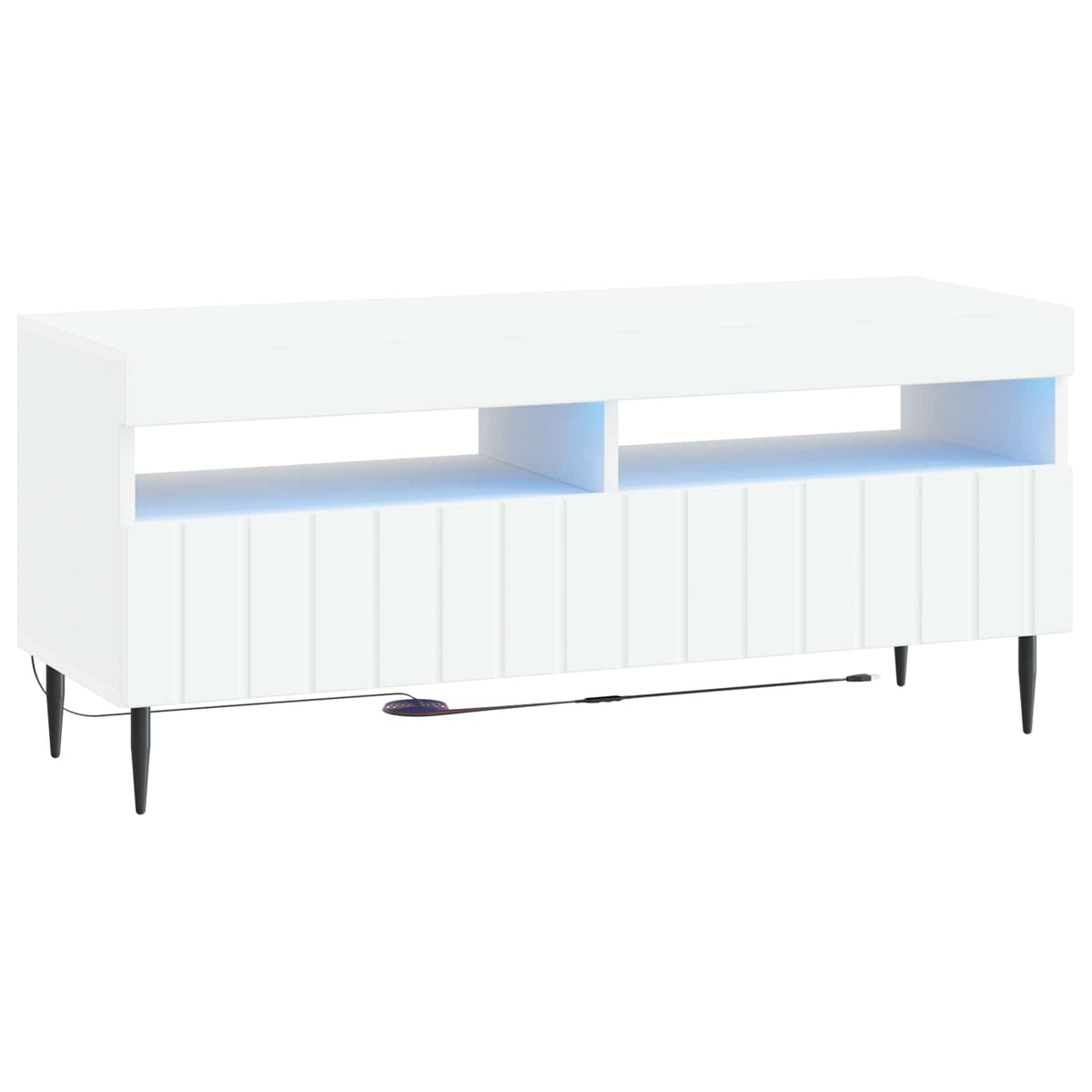 LED TV Cabinet ZWOLLE 100 x 35 x 43 cm White
