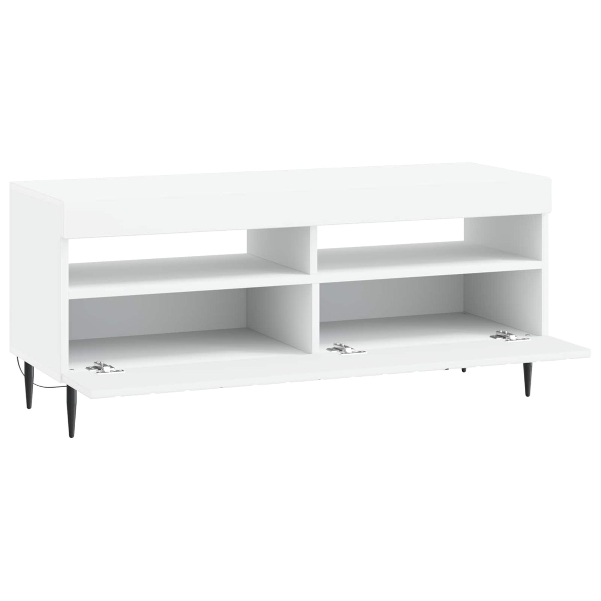 LED TV Cabinet ZWOLLE 100 x 35 x 43 cm White