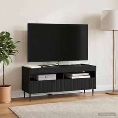 LED TV Cabinet ZWOLLE 100 x 35 x 43 cm Black