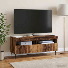 LED TV Cabinet ZWOLLE 100 x 35 x 43 cm Old wood