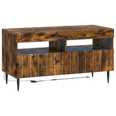 vidaXL LED TV Cabinet Smoked Oak Engineered Wood 2
