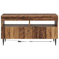 vidaXL LED TV Cabinet Old Wood Engineered Wood 6