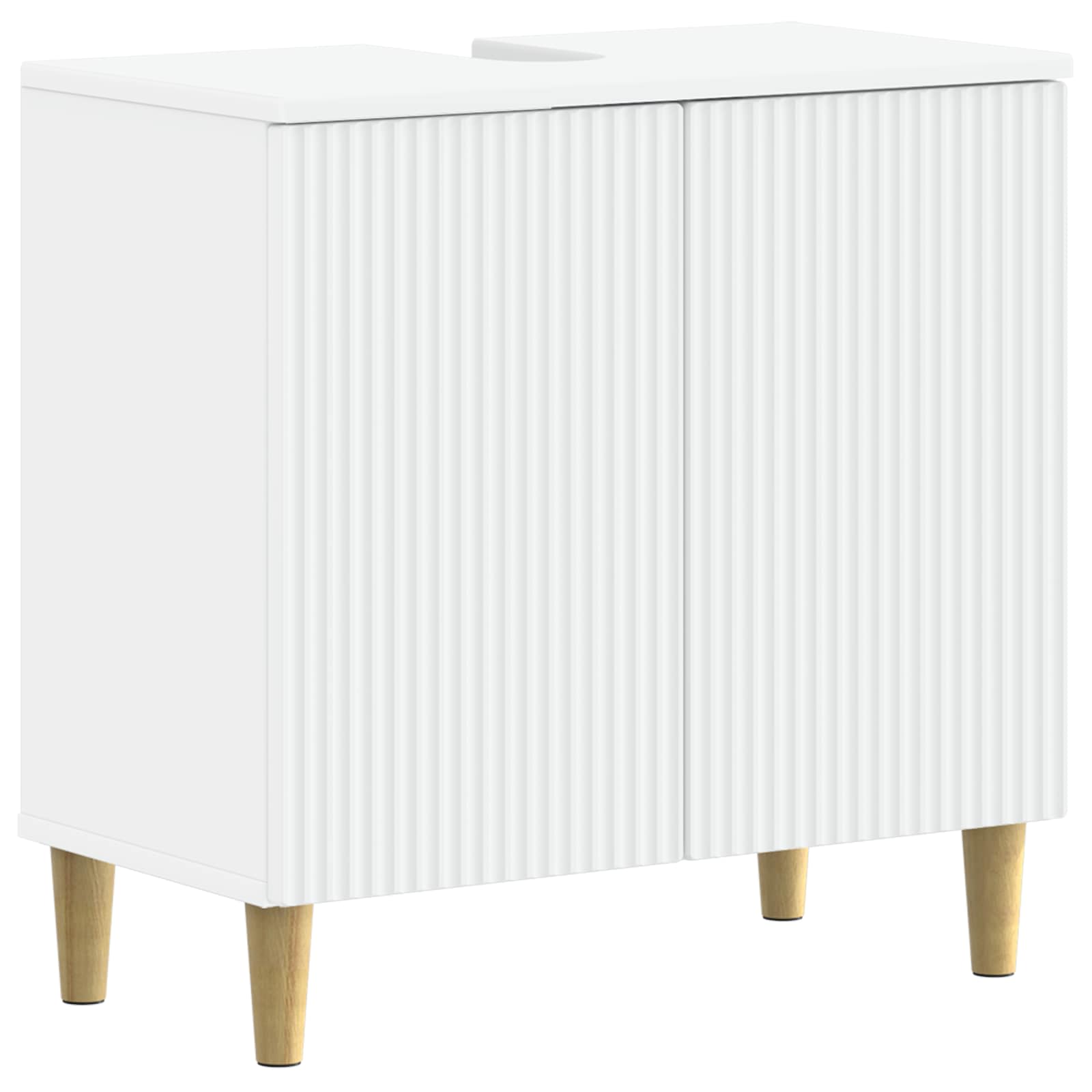 vidaXL Bathroom Sink Cabinet ARNHEM White 59.5 x 31.5x 59 cm 2