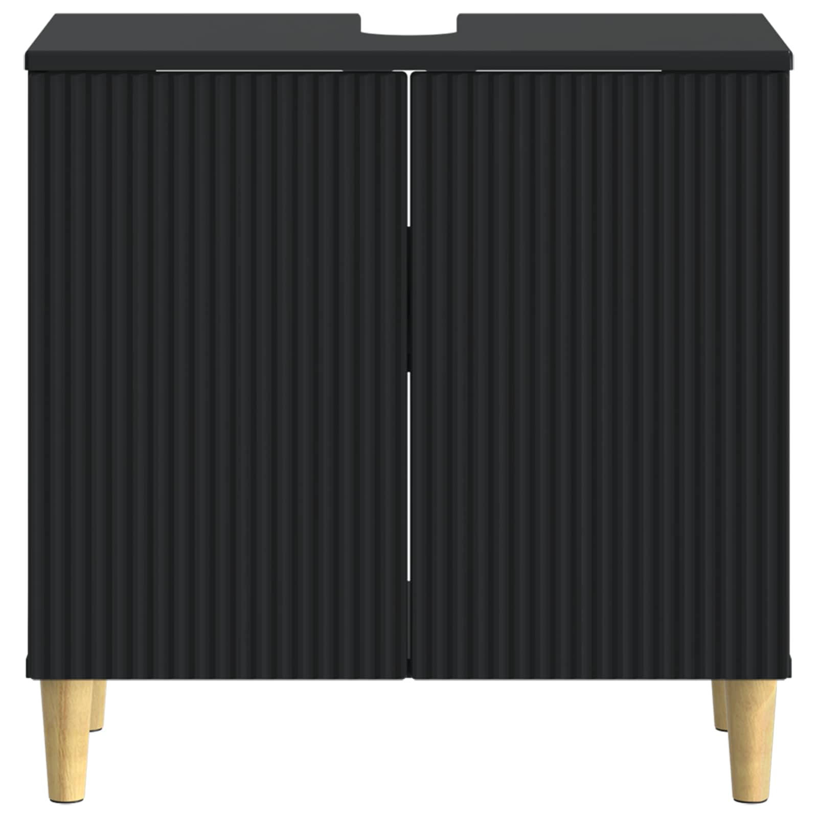 vidaXL Bathroom Sink Cabinet ARNHEM Black 59.5 x 31.5x 59 cm 4