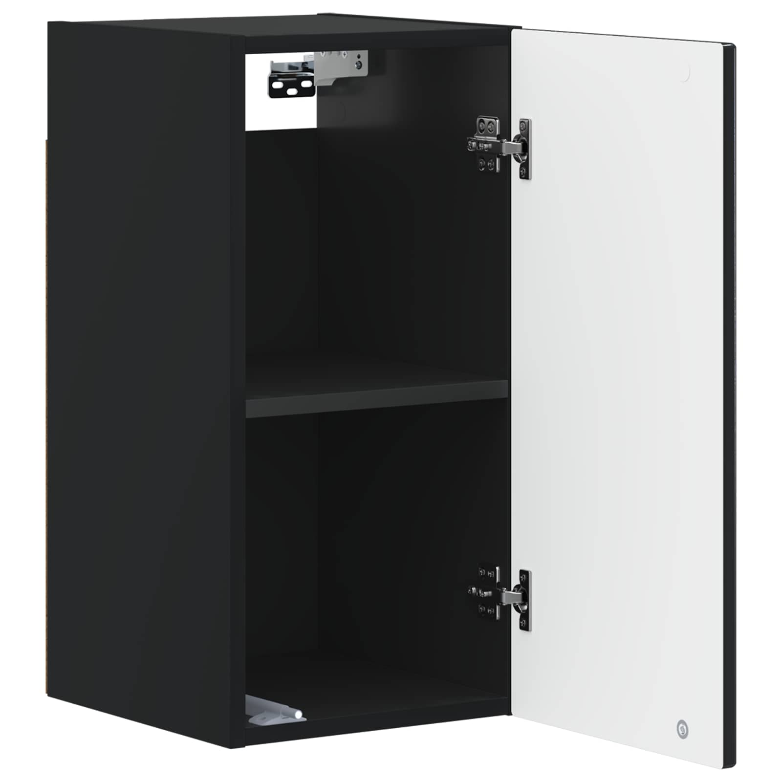 vidaXL Bathroom Wall Cabinet ARNHEM Black 30 x 31 x 59 cm 3