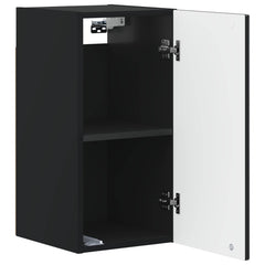 vidaXL Bathroom Wall Cabinet ARNHEM Black 30 x 31 x 59 cm 3