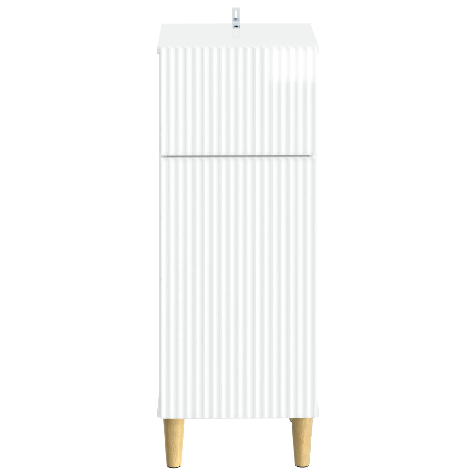 vidaXL Bathroom Storage Cainet ARNHEM High Gloss White 30 x 31 x 80 cm 4