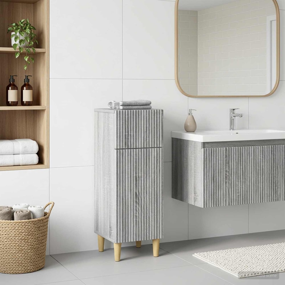 Bathroom Storage Cainet ARNHEM 30 x 31 x 80 cm Grey sonoma