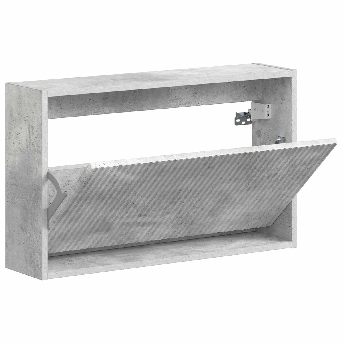 Wall-Mounted Shoe Cabinet ARNHEM 71 x 17 x 43 cm Concrete grey
