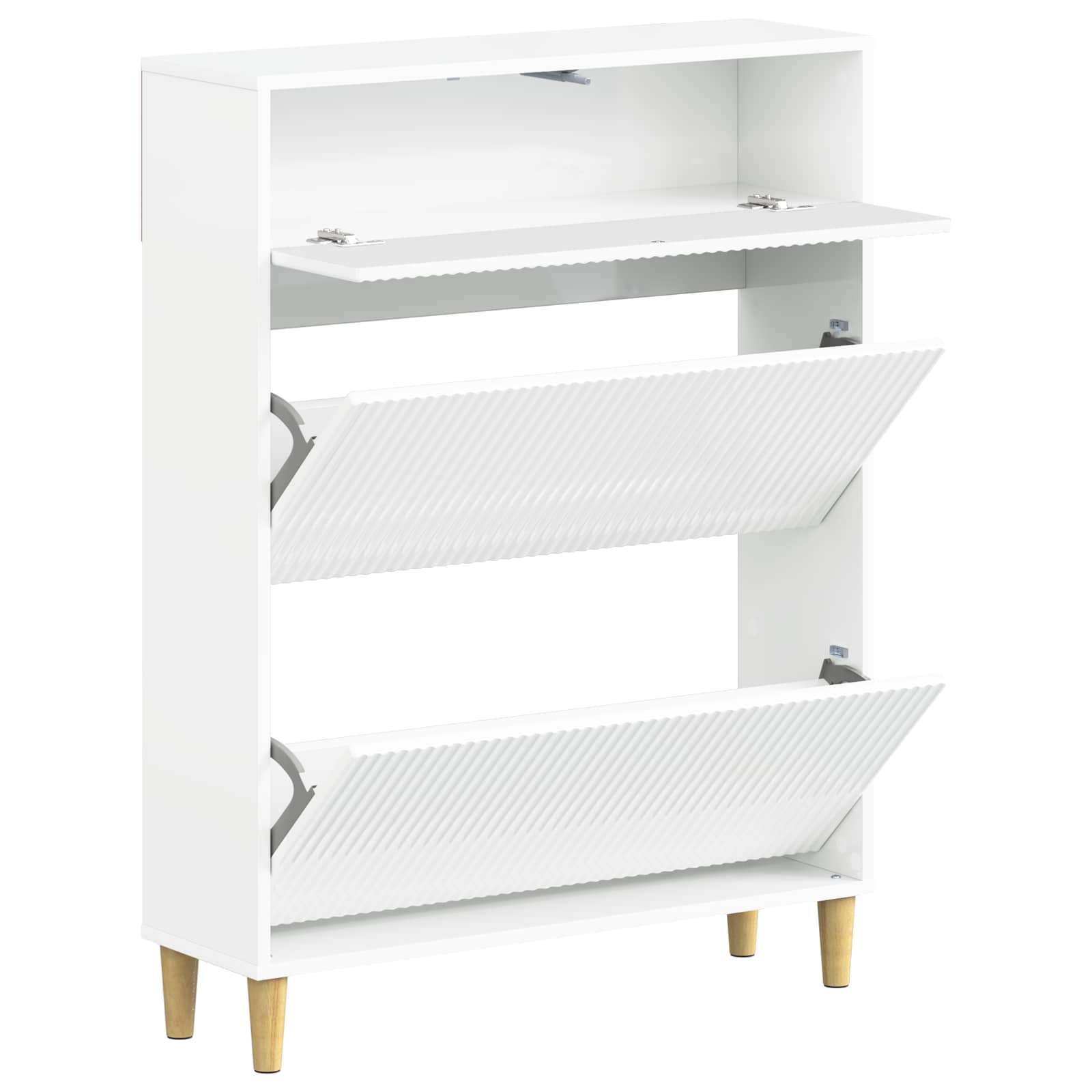 vidaXL Shoe Cabinet ARNHEM 78 x 24 x 103 cm Engineered Wood 3