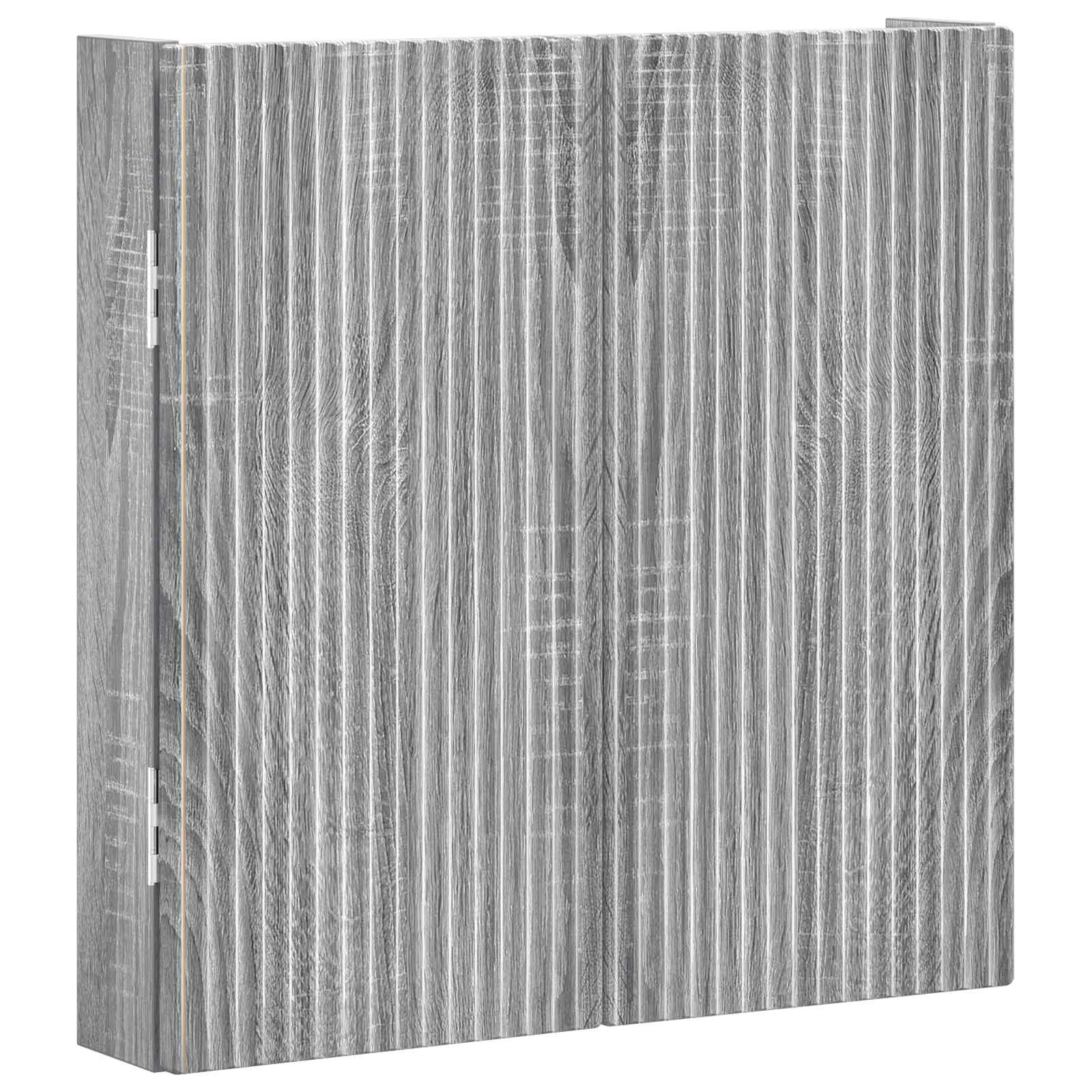 vidaXL Dartboard Cabinet ARNHEM Grey Sonoma 52.5 x 10.5 x 53.5 cm 4