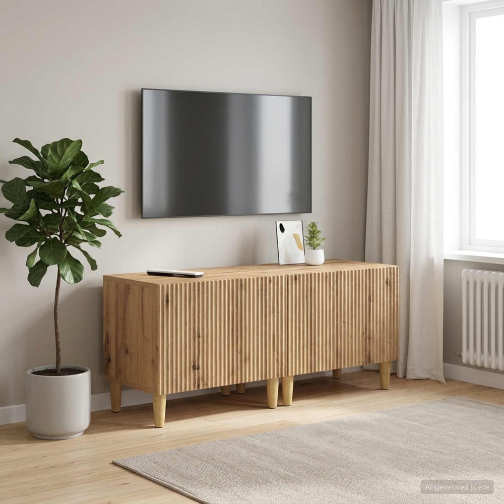 TV Cabinet Engineered Wood Artisan oak