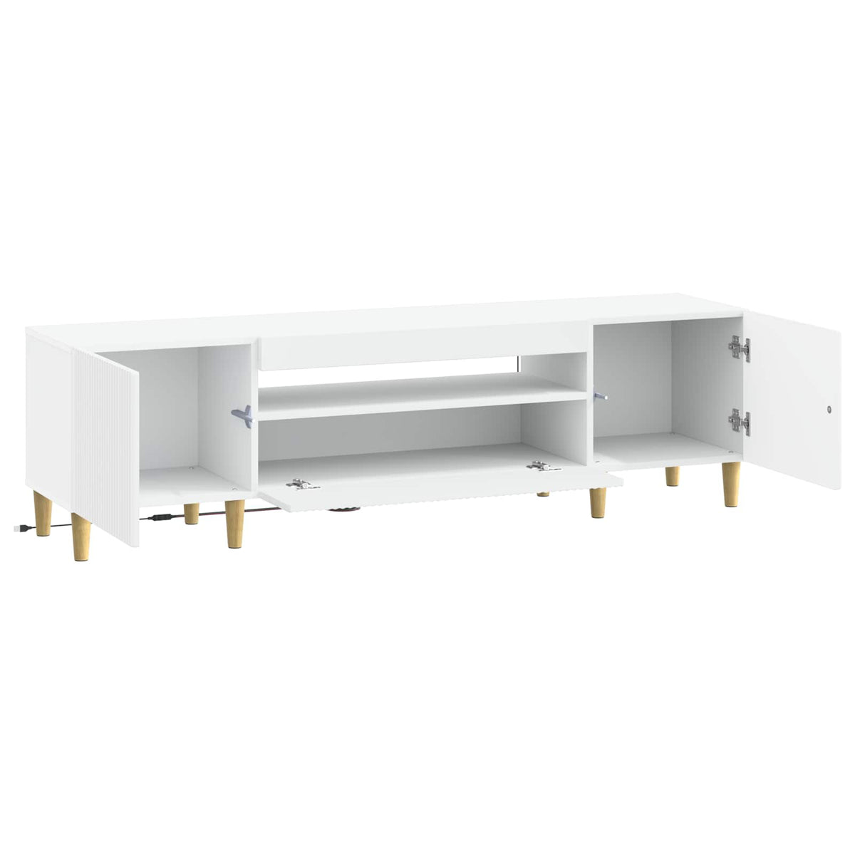 LED TV Cabinet ARNHEM 153 x 35 x 43 cm White