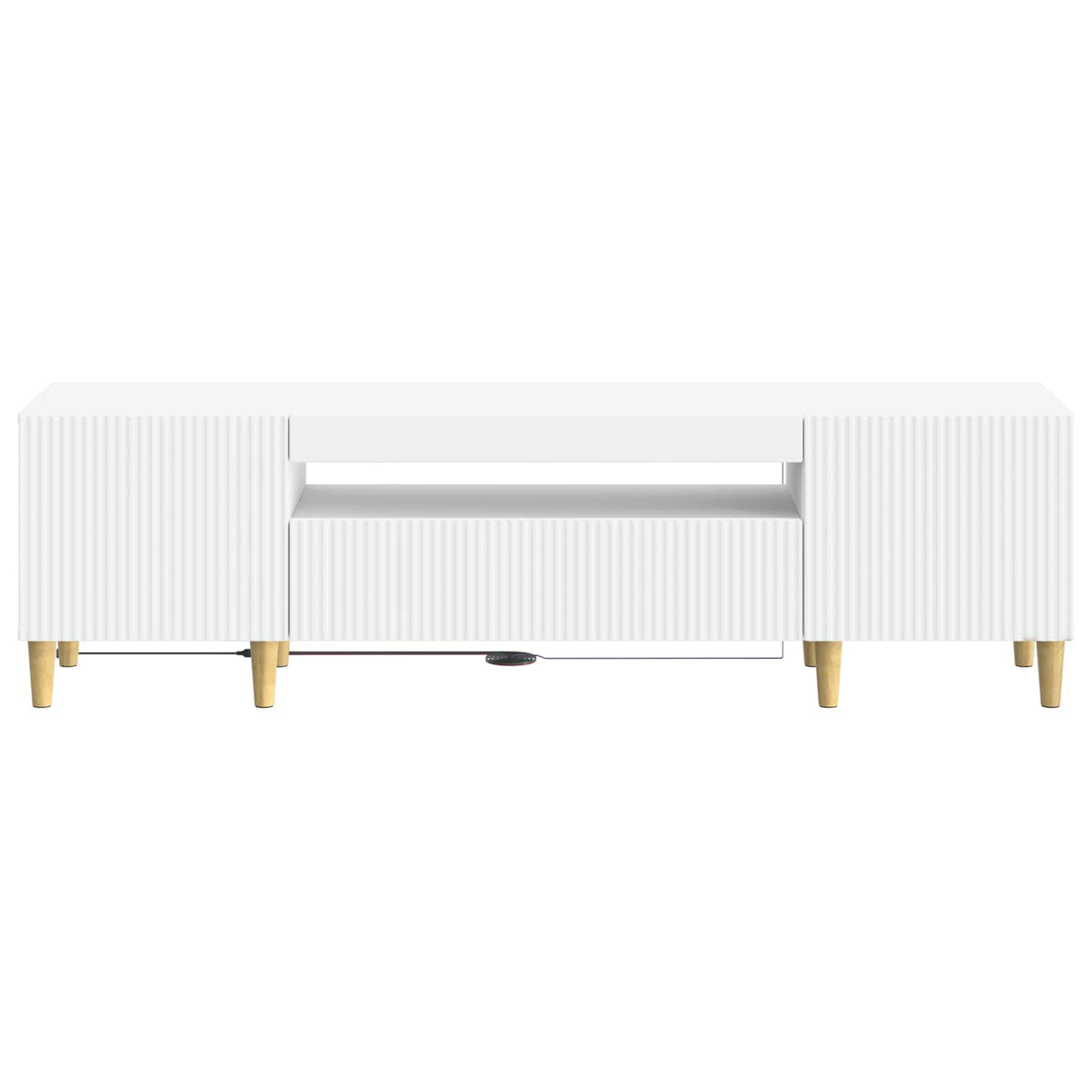 LED TV Cabinet ARNHEM 153 x 35 x 43 cm White