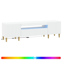 LED TV Cabinet ARNHEM 153 x 35 x 43 cm White