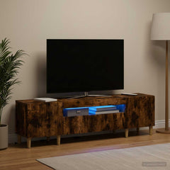 LED TV Cabinet ARNHEM 153 x 35 x 43 cm Smoked oak