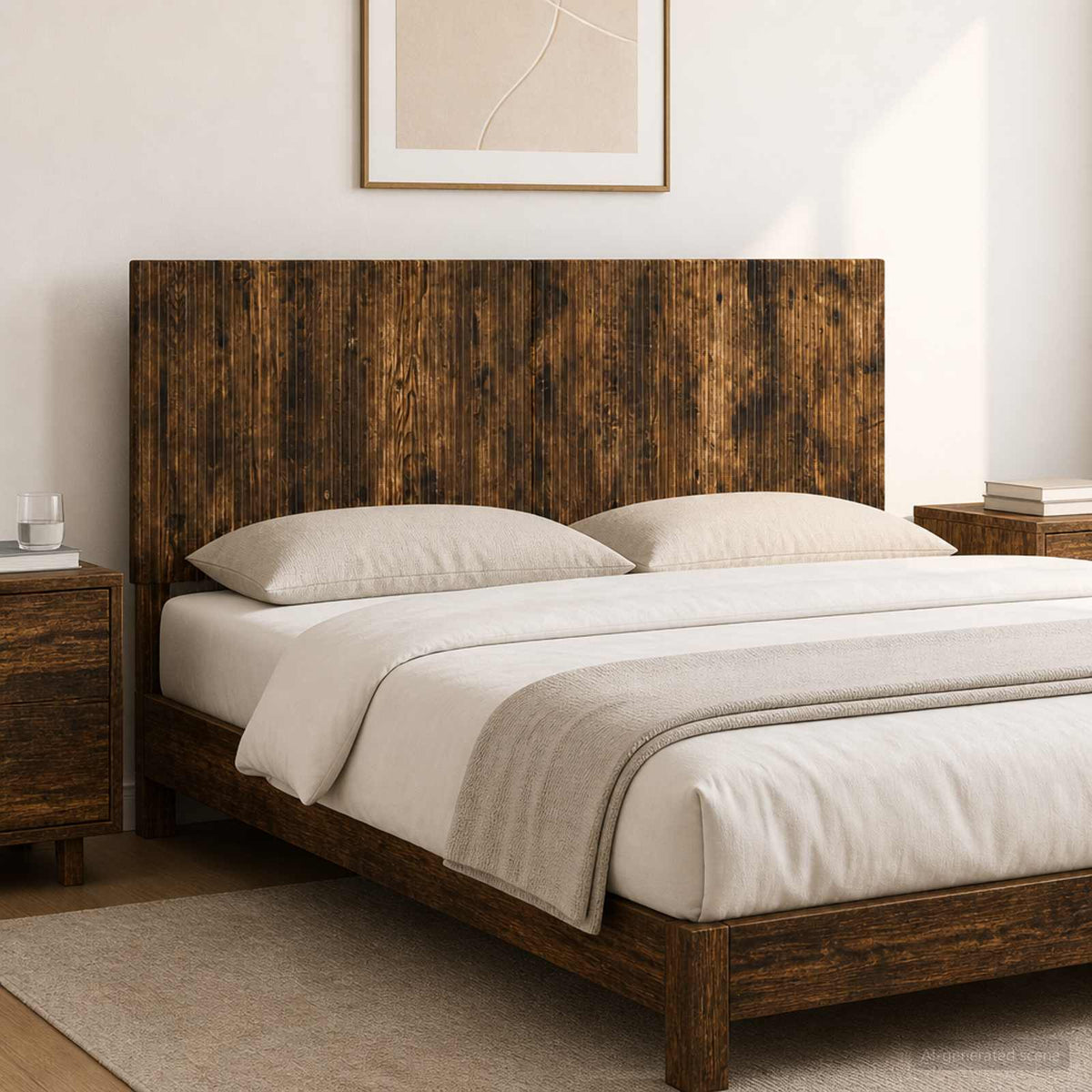vidaXL Wall-Mounted Headboard ARNHEM Engineered Wood Width 140 cm