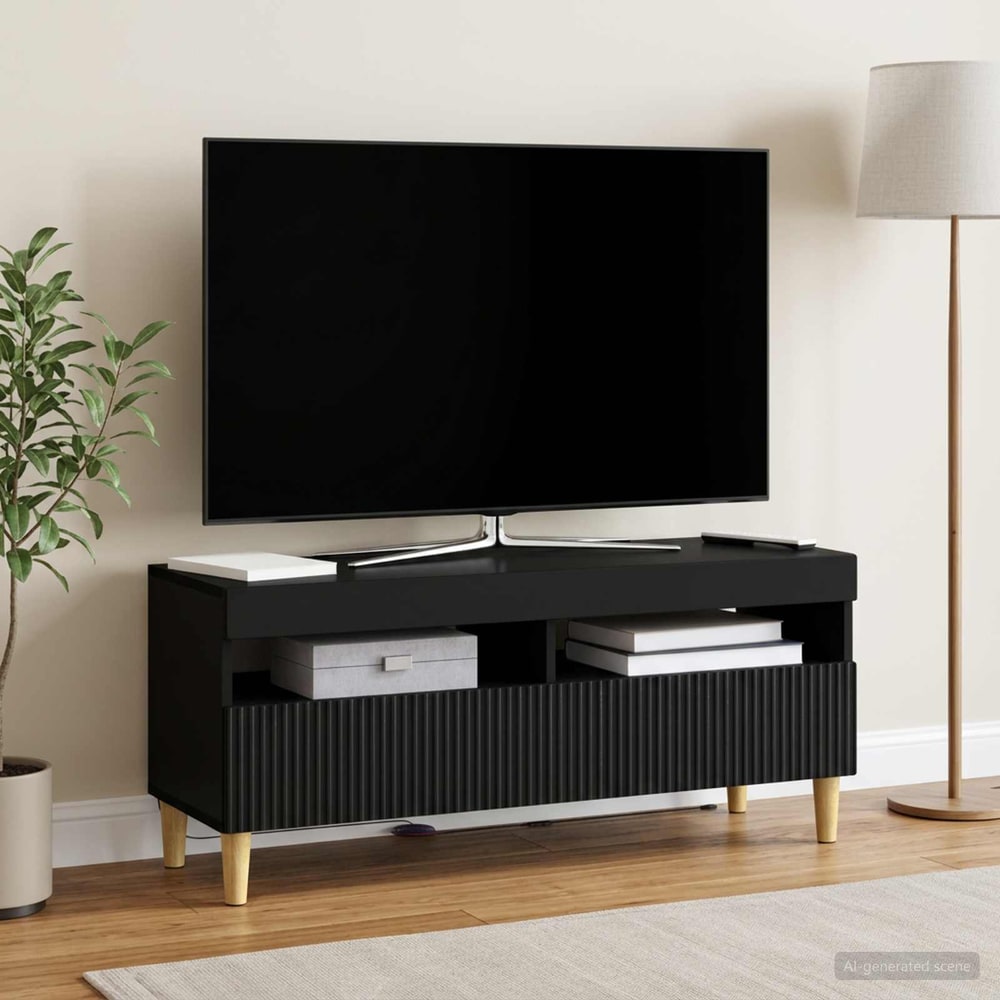 LED TV Cabinet ARNHEM 100 x 35 x 43 cm Black