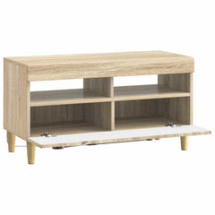 vidaXL LED TV Cabinet Sonoma Oak Engineered Wood 5