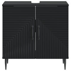 vidaXL Bathroom Sink Cabinet HAARLEM Black 59.5 x 31.5x 59 cm 4